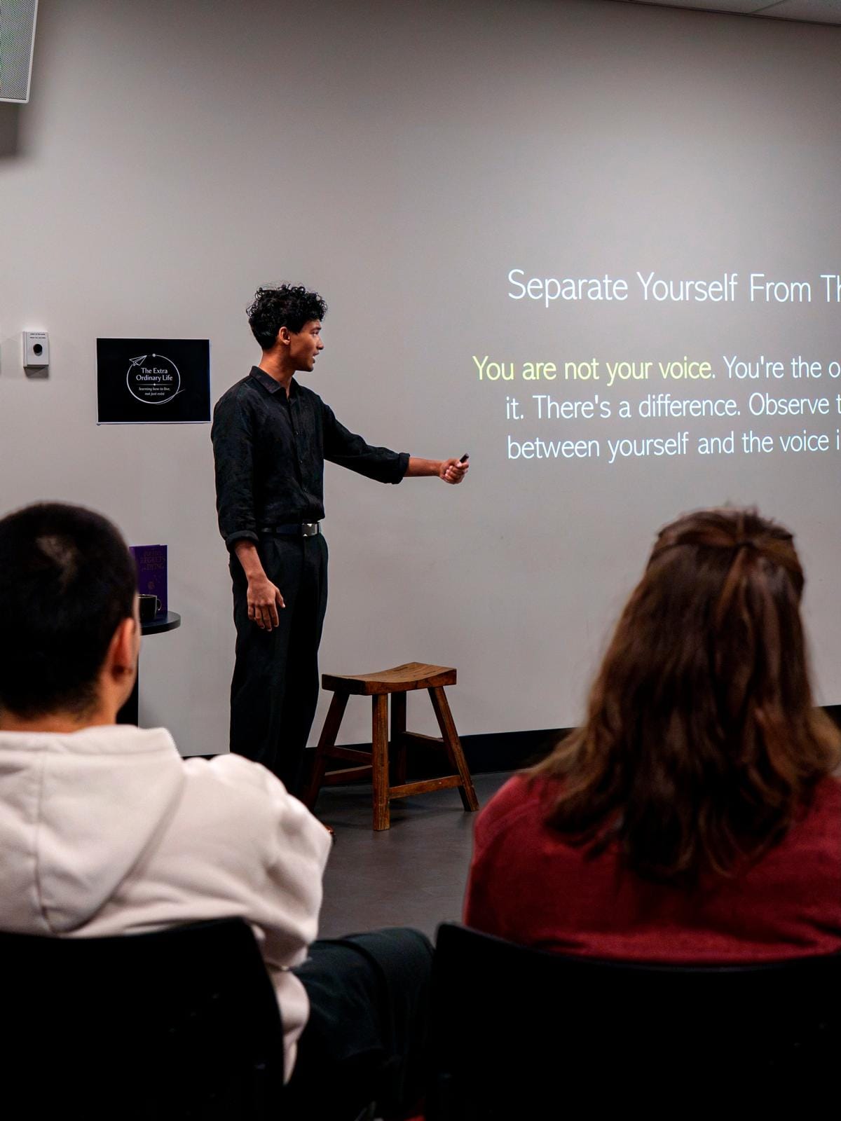 A facilitator leading an interactive session
